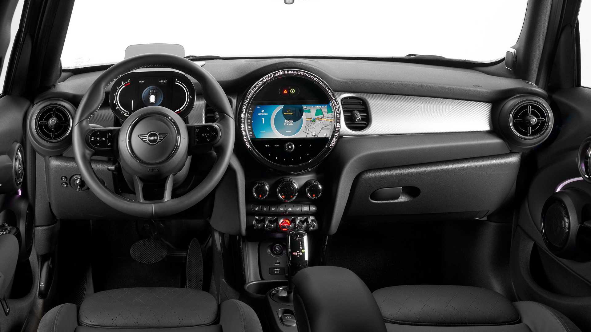 mini cooper s5 turer 2021 приборная панель